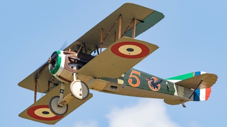Spad XIII in flight