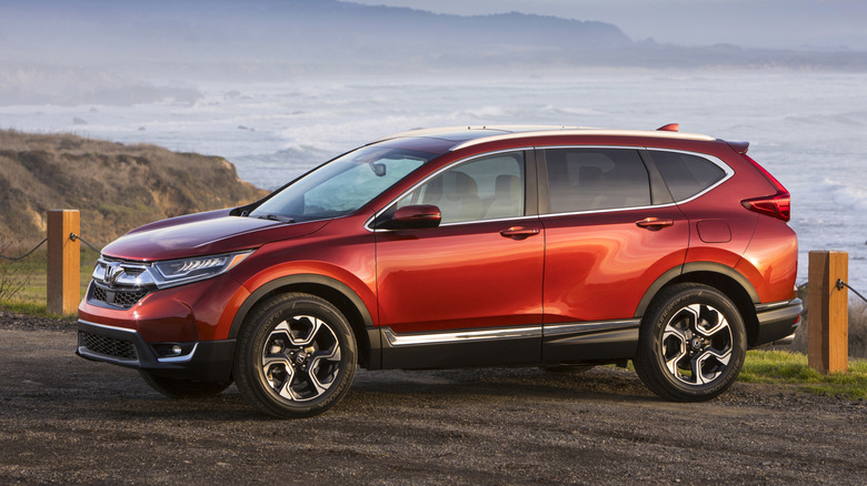 2018 Honda CR-V by the coast