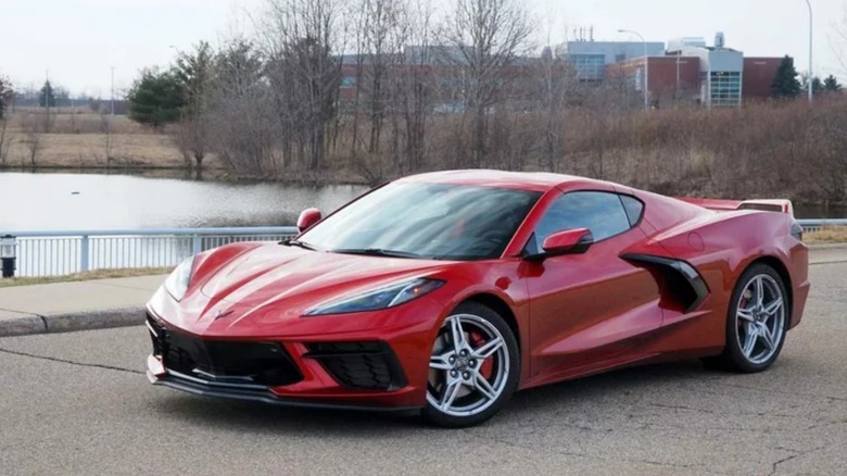 2021 red Chevrolet Corvette