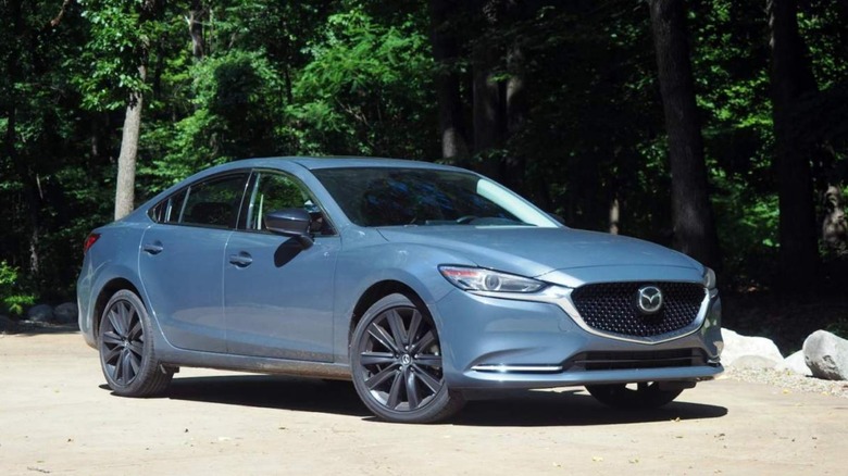 2021 Mazda6 Carbon Edition in the woods