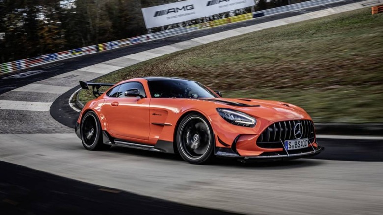 2021 Mercedes-AMG GT Black Series on track 