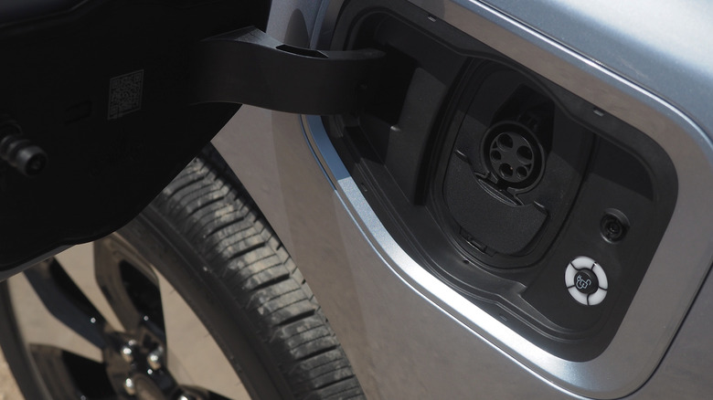 Ford F-150 Lightning charging port