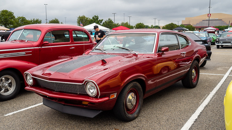 1970s Ford Maverick parked