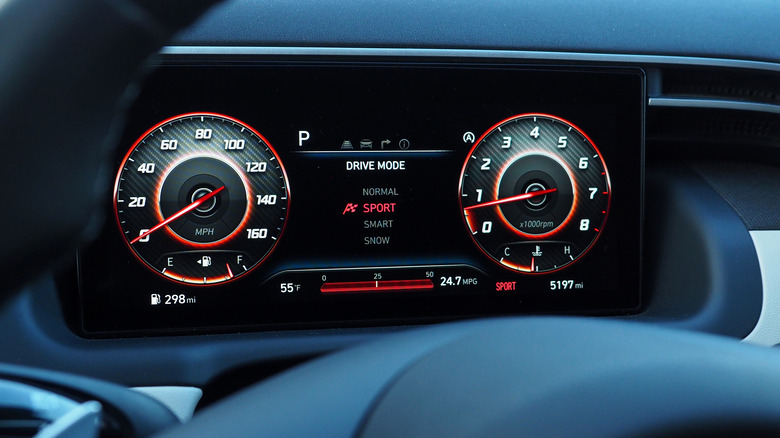 2022 Hyundai Tucson instrument cluster