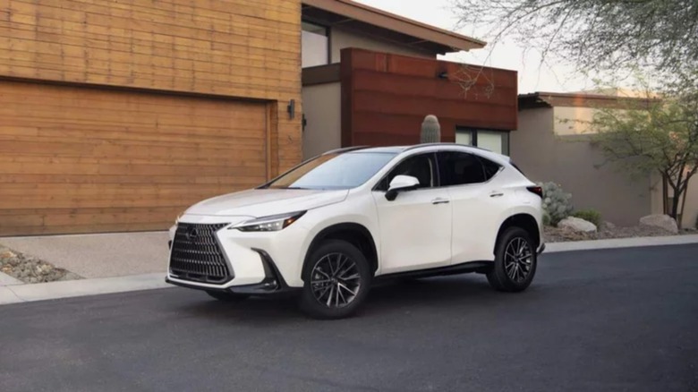 2022 Lexus NX in driveway