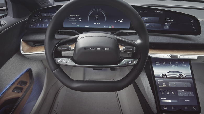 Lucid Air driver controls