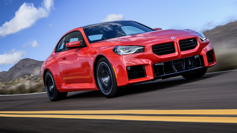 2023 BMW M2 coupe in bright red