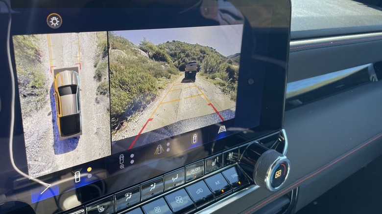 View of Chevy Colorado trail cameras