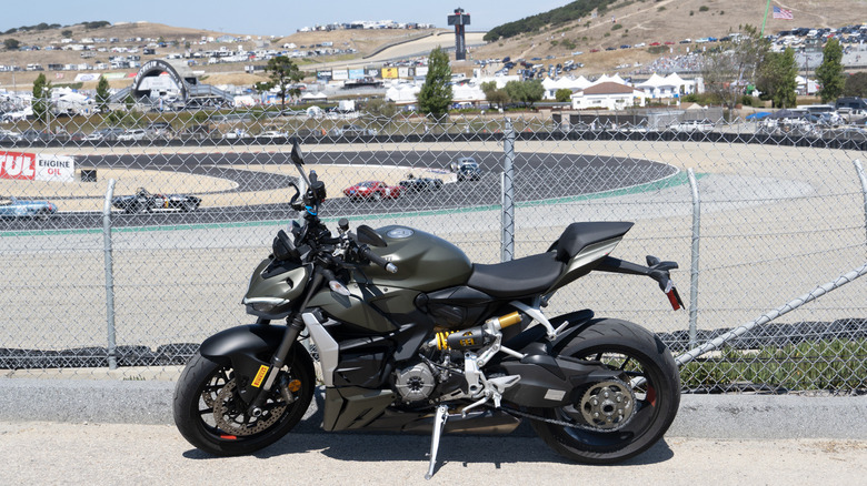 2023 Ducati Streetfighter V2 profile at Laguna Seca