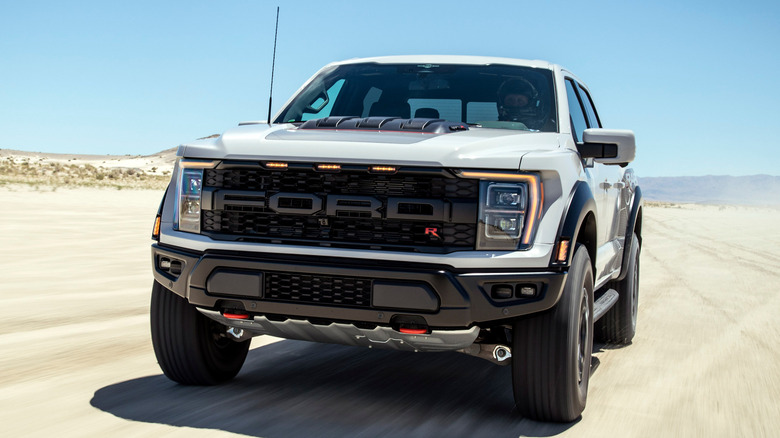grey Ford F-150 Raptor R