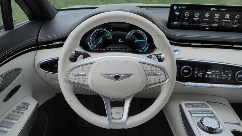 2023 Genesis Electrified GV70 driver seat view