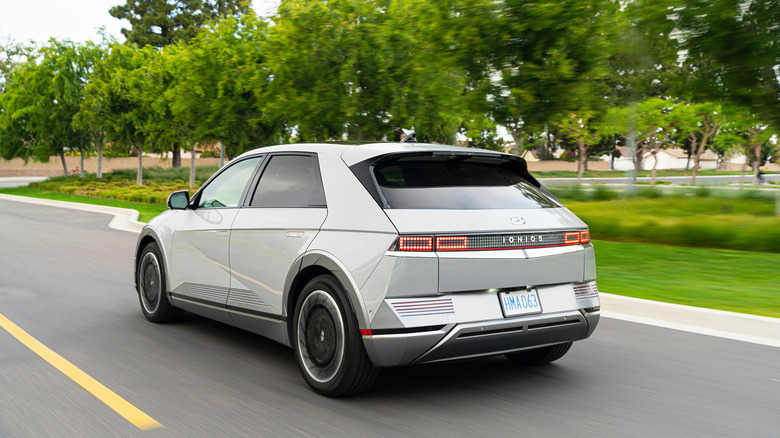 2023 Hyundai IONIQ 5 moving through street