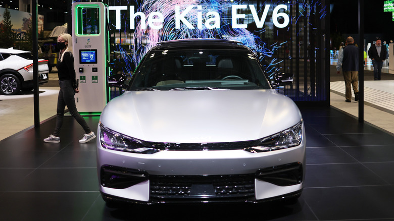 Kia EV6 on display showroom