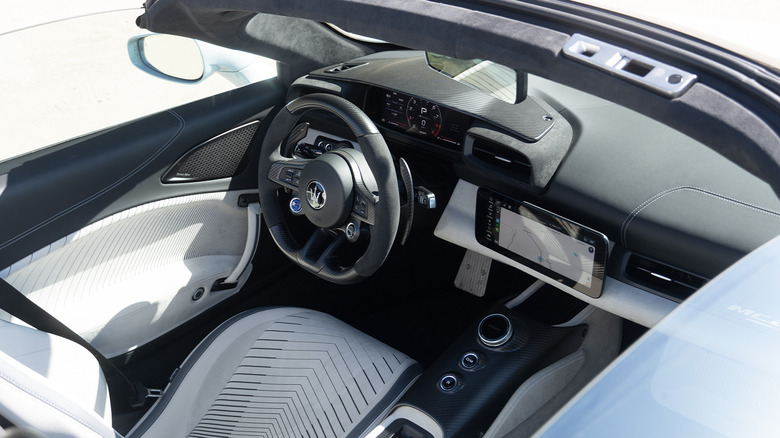 2023 Maserati MC20 Cielo cockpit and dash