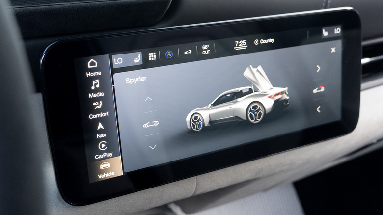 2023 Maserati MC20 Cielo center touchscreen