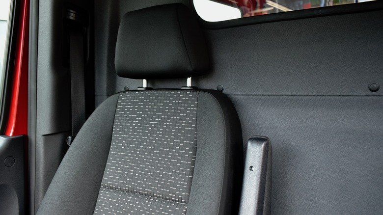 2023 Mercedes-Benz Sprinter (cargo) front seat.