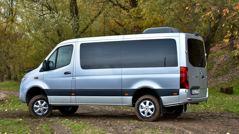 2023 Mercedes-Benz Sprinter (passenger) rear three quarter view.