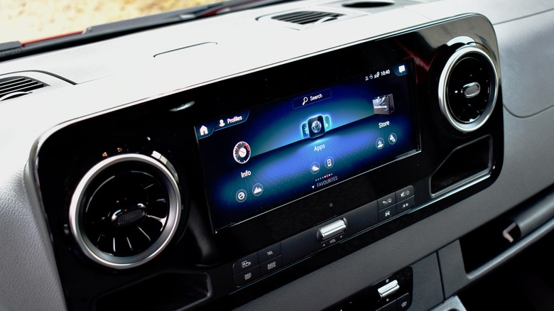 2023 Mercedes-Benz Sprinter touchscreen.