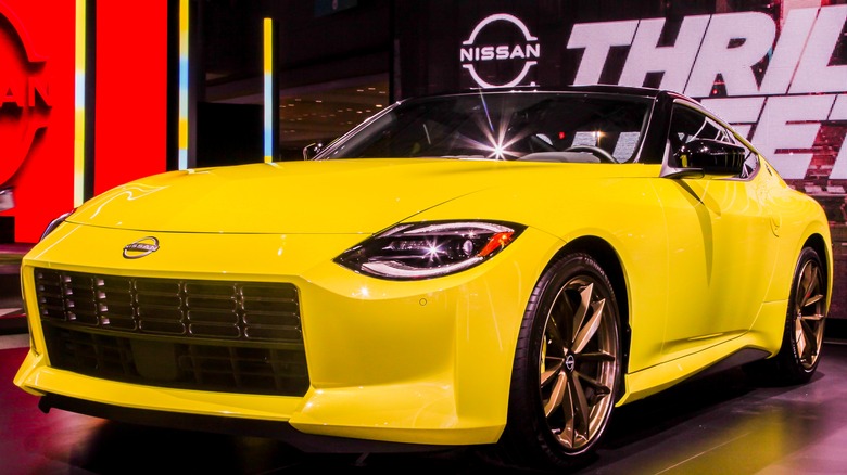 Yellow 2023 Nissan Z showcase