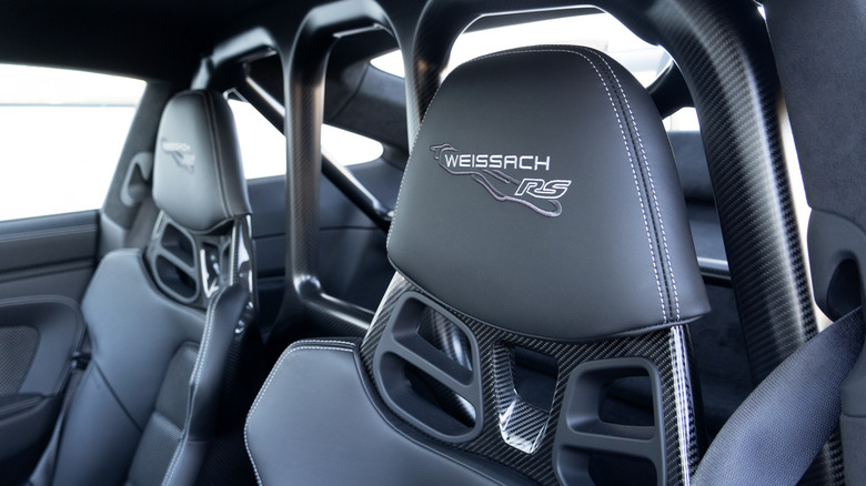 992 Porsche 911 GT3 RS Headrest Weissach Package with carbon fiber roll cage