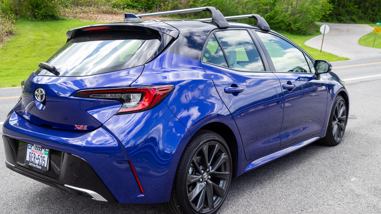 2023 Toyota Corolla Hatchback XSE parked