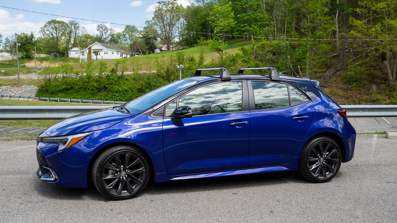 2023 Toyota Corolla Hatchback XSE parked