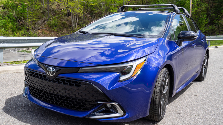 2023 Toyota Corolla Hatchback XSE parked