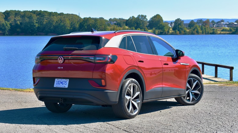 2023 Volkswagen ID.4 rear three quarter view.