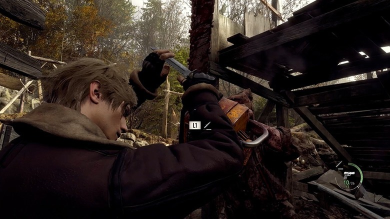 Leon arromba fechaduras em Resident Evil 4