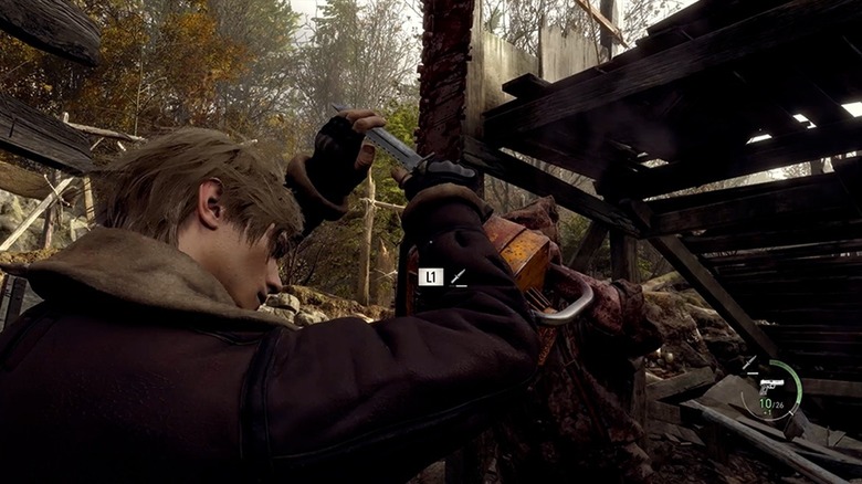 Leon picks lock in Resident Evil 4