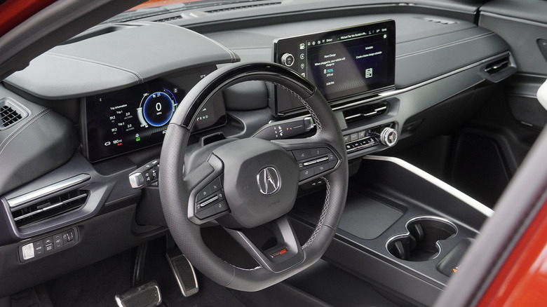 2024 Acura ZDX Type S dash and steering wheel