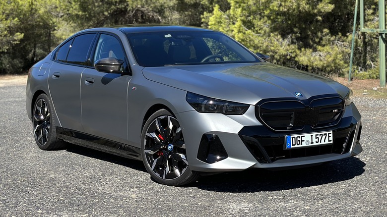 2024 BMW i5 EV in matte gray