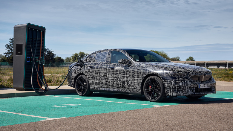 2024 BMW i5 prototype charging