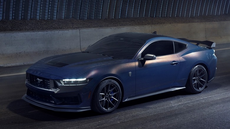 2024 Ford Mustang Dark Horse in tunnel