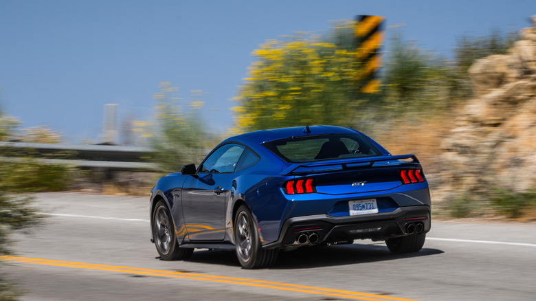 2024 Ford Mustang GT in blue