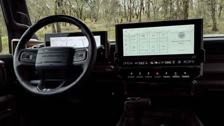 2024 GMC Hummer EV SUV interior.