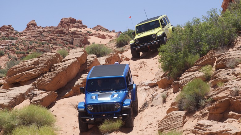2024 Jeep Wranglers rock crawling