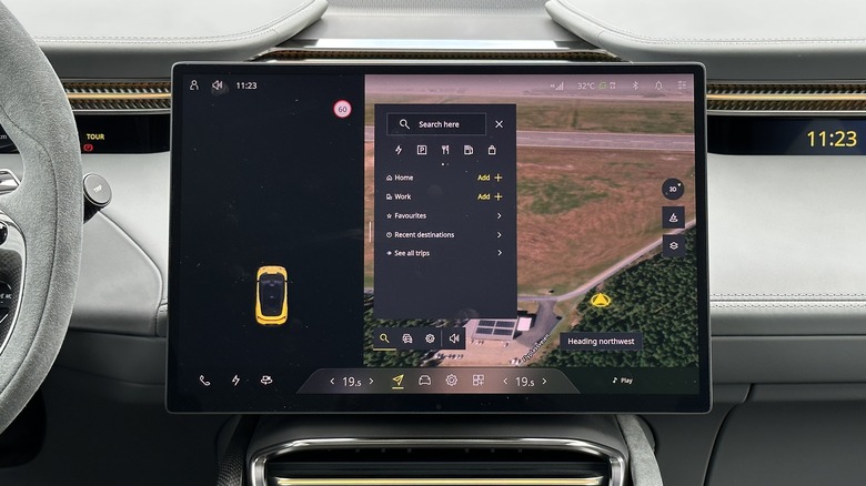 2024 Lotus Eletre infotainment screen