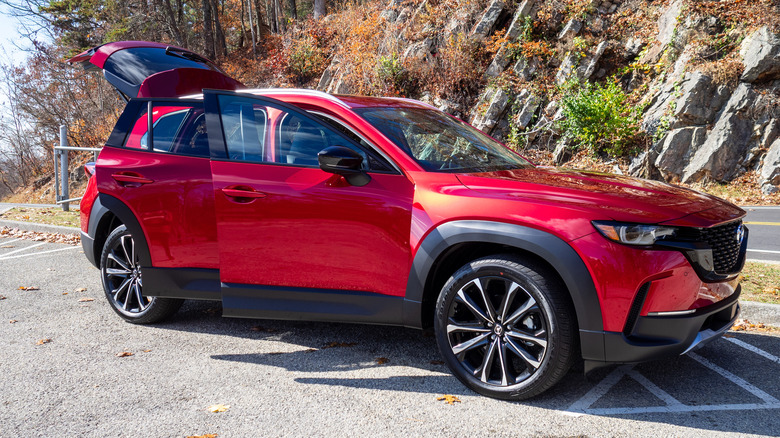 2024 Mazda CX-50 with doors and trunk open