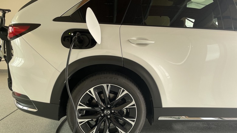 2024 Mazda CX-90 plugged in