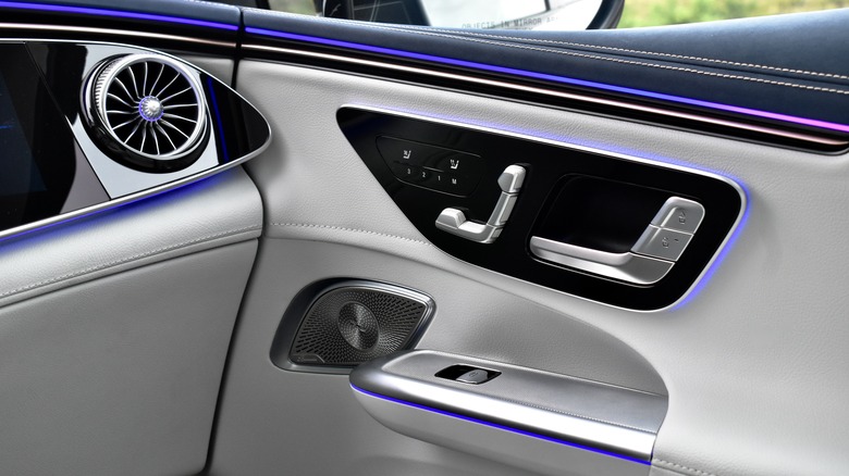 2024 Mercedes-AMG EQE SUV door panel.