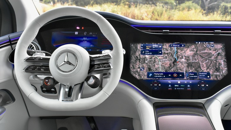 2024 Mercedes-AMG EQE SUV dashboard.