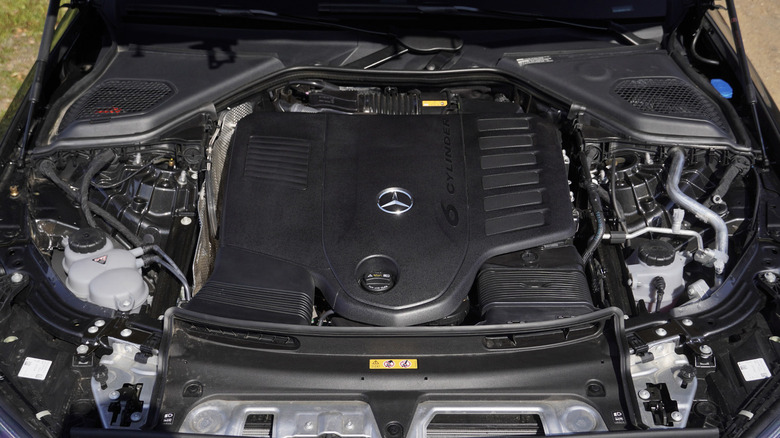 2024 Mercedes-Benz E 450 4Matic engine bay detail
