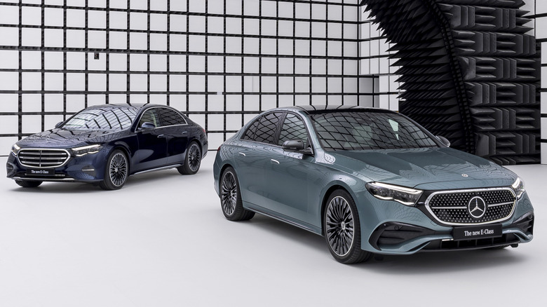 2024 Mercedes-Benz E-Class duo parked