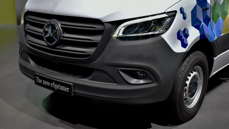 2024 Mercedes-Benz eSprinter front view.