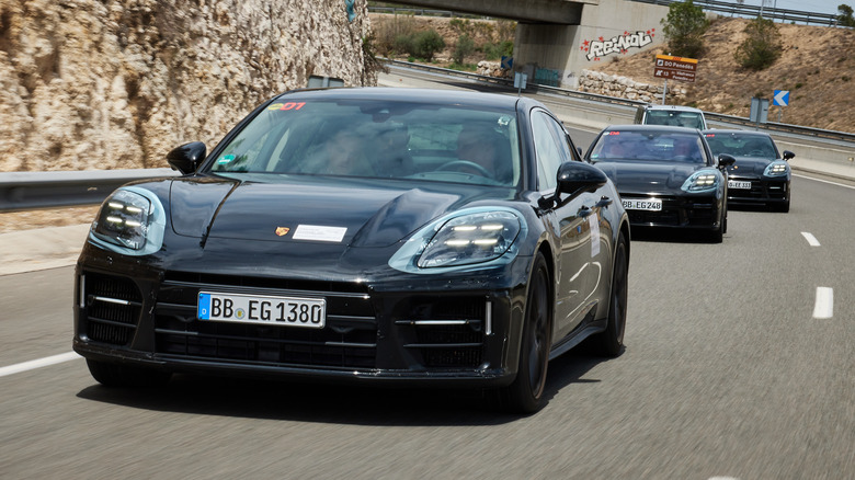 2024 Porsche Panamera prototype in camouflage