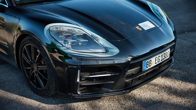 The 2024 Porsche Panamera prototype in camouflage
