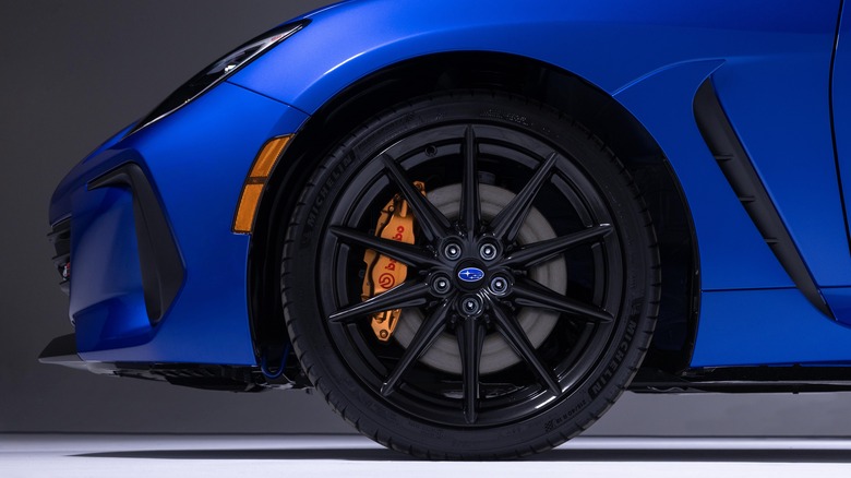 Front left wheel closeup BRZ tS