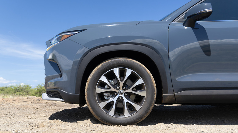 2024 Toyota Grand Highlander front wheel profile