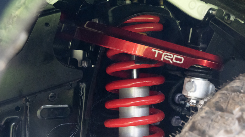 2024 Toyota Tacoma TRD Pro front suspension